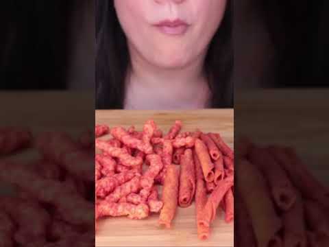 Takis & Hot Cheetos Challenge #shorts #asmr