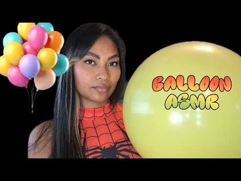 ASMR Blowing Up Different Color Balloons As Big As Possible , Latex Sounds