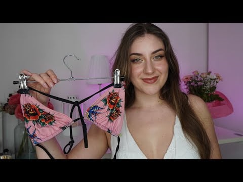 ASMR Deutsch Beratung im Bikini Shop 👙 Fabric Sounds, Measuring, Personal Attention Roleplay deutsch