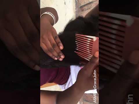 Asmr Afro hair scratch. #amsrtriggers #asmr #asmrshorts