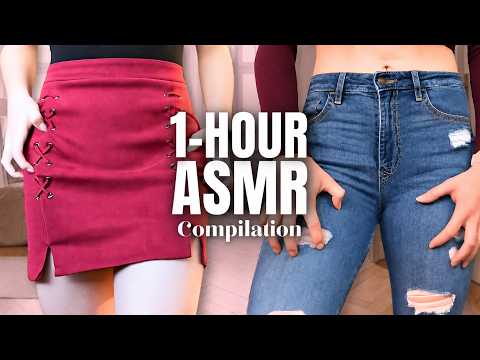 Fast Fabric ASMR 👖 Deep Lofi Tapping & Scratching | 1 hour compilation of my top fabric vids ✨