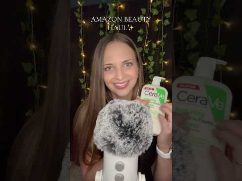 ASMR Amazon Beauty Haul ✨ Tapping, Lid Sounds & Whispering #shorts