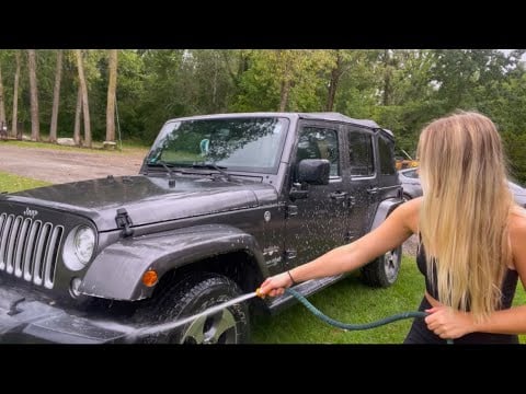 ASMR Giving My Car a Car Wash