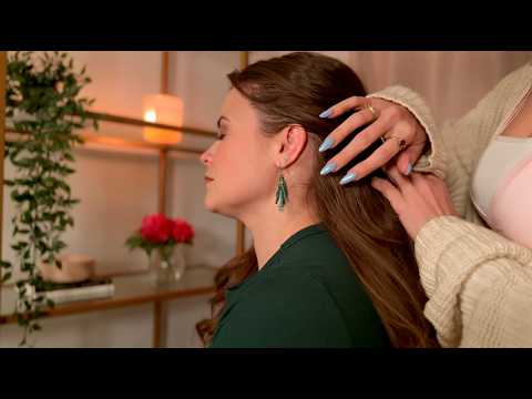 Cozy ASMR | Face Brushing, Shoulder Scratches & Hair Fixing (Personal Attention)