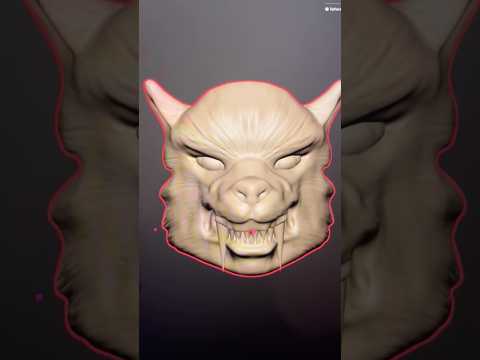 Bringing Wednesday Werewolf to Life.. 🐺 | Digital Sculpt in Nomad Sculpt 🖤