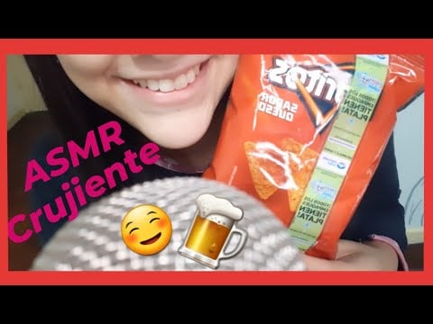 ASMR comiendo Doritos⭐🍴|MUKBANG Doritos| Asmr Sonidos Crujientes🎧|Bebiendo Cerveza💋