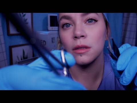ASMR Emergency Room:  Stitching Up Your Ears | Medical Roleplay, Intense Sounds