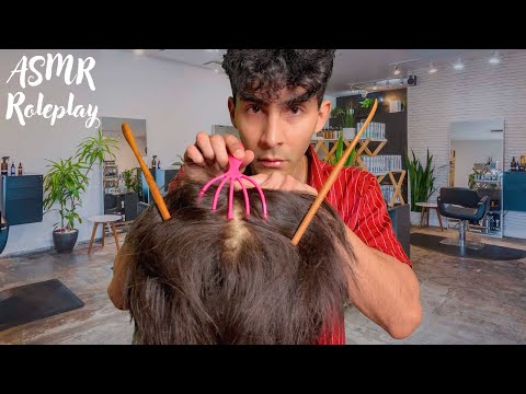 [ASMR] Scalp revision process at salon (Roleplay)