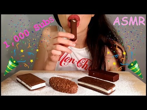 ASMR | Eating Kinder Chocolate Bars | No Talking | Lady M. ASMR