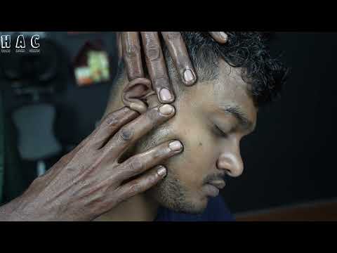 Old School Style ASMR Head Massage By Old School Barber | Neck Cracking Massage | ASMR Ear Massage