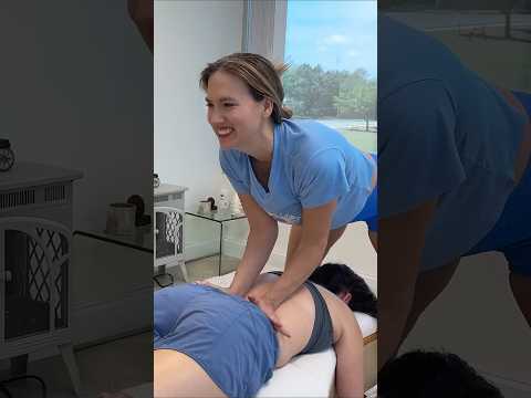 Cracks + Body Work Made Her Feel Relaxed  #asmr #chiropractor Check out our Merch Store!