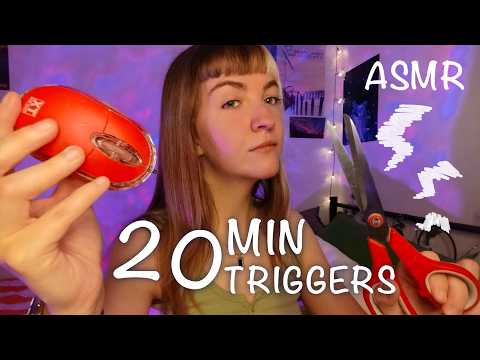 ASMR 20 TRIGGERS EN 20 MIN (fast ASMR)