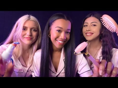 ASMR The Ultimate Sleepover Role-play (Ft. @AngelicLofiASMR & @edafoxxASMR ) ASMR Personal Attention