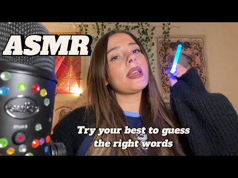 ASMR Try and guess the word I’m tracing with multiple objects🤔