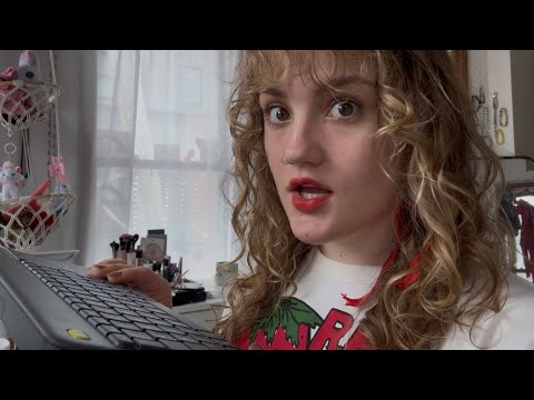 ASMR i try to do my homework but everything is going wrong (typing sounds)