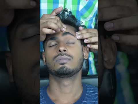 Calm & Clear: Forehead Tapping & Head Scratching ASMR Massage for Deep Relaxation & Focus #shorts