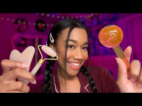 ASMR Girl Who Can’t Stop Gossiping Does Your Skincare at a Sleepover 😴 1 Hour Personal Attention 