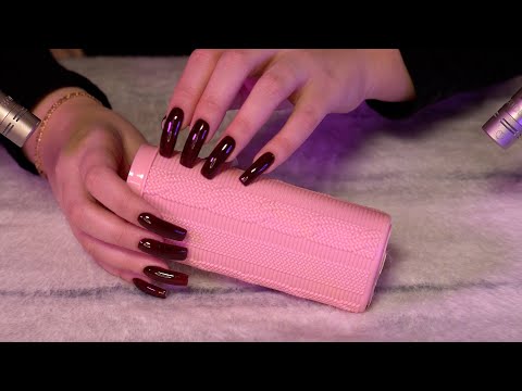 ASMR tapping & scratching fast not aggressive (no talking) gentle triggers / brain melting