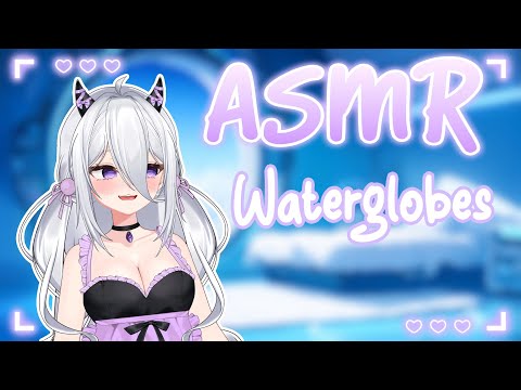 【ASMR/3dio】 Water Globes 🌊 | No talking!