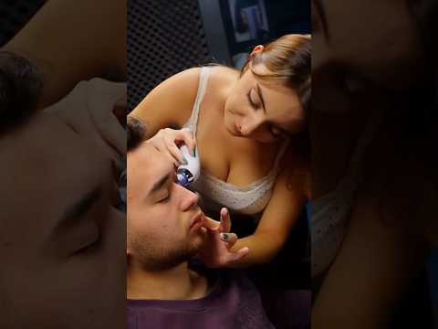 Asmr Shorts | Face care & Head massage 🎬 #asmr #massage #sleeptherapy #acnetreatment