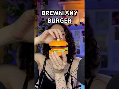 robię Ci BURGERA roleplay 🍔| ASMR po polsku drewniane jedzenie (tapping, szept)