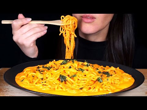 ASMR Creamy Red Pepper Pasta (MOSTLY NO TALKING)