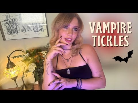 ASMR Tickle POV 🦇 Vampire Finds Your Weak Spot
