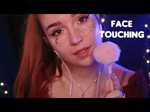 ASMR FACE TOUCHING 🤗 Hand movement, lumière et détente assurée 😴fond pluie à la fin✨