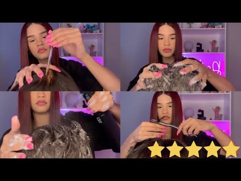 Asmr el mejor salón de belleza (lavado, corte, masaje)
