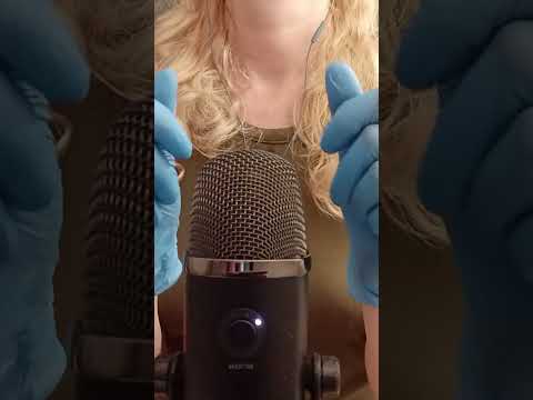 asmr blue gloves