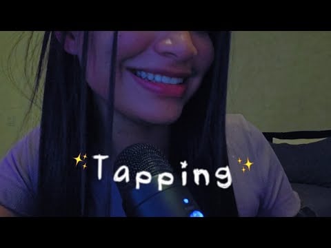 ASMR | Tapping com sons de chuva relaxante pra você dormir bem 🌧️💜