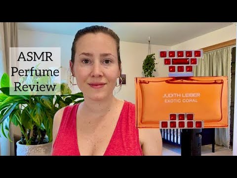 ASMR Perfume Review - Judith Leiber Exotic Coral - Glass Tapping & Whispering