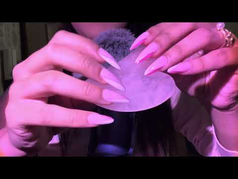 Pink ASMR (nail tapping, scratching, soft pink triggers) 💖🎀✨