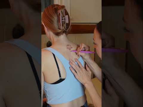 Asmr back exam #asmr #asmrsounds #asmrvideo #relaxing #relax #satisfying #satisfyingvideo #tingles