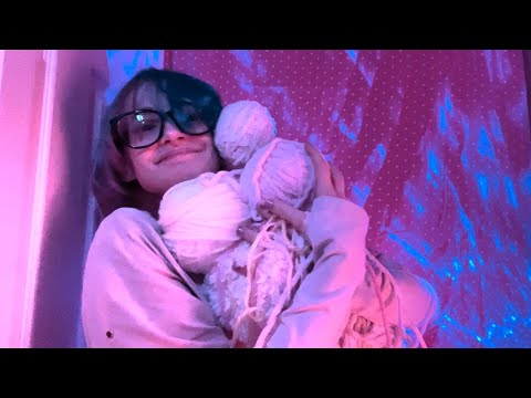 showing off and rambling about my yarn hoard lofi asmr