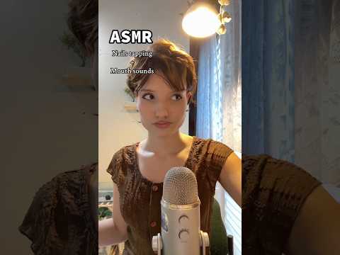 ASMR || Nails tapping + mouth sounds