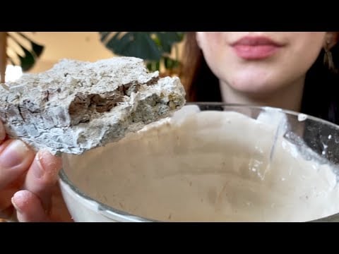 Хрустящий кекс с кремом /глиномел🧁 Cake with cream //ASMR