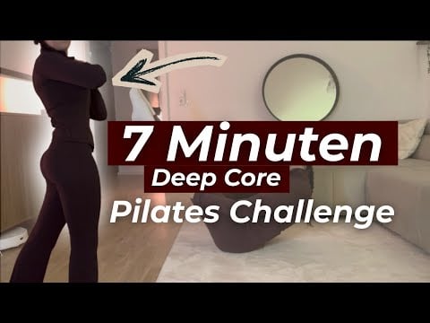 7 Minuten Deep Core Pilates | 7-Tage-Challenge ✨💪