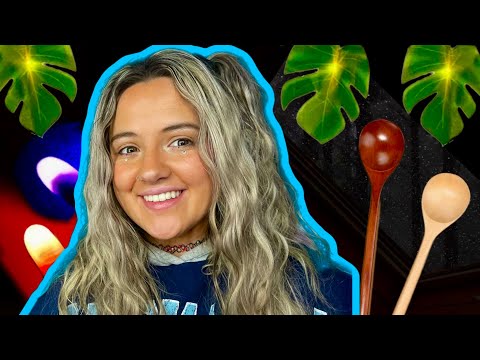 ASMR LIVE pt. 1 (edited) 🌿🔦 — thumb lights, crackle webs, wooden spoon, fluffy/ pill mic