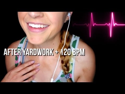 My Pounding Heart After Yardwork + Heart Pounding 120 BPM & Recovering Heartbeat [ASMR]