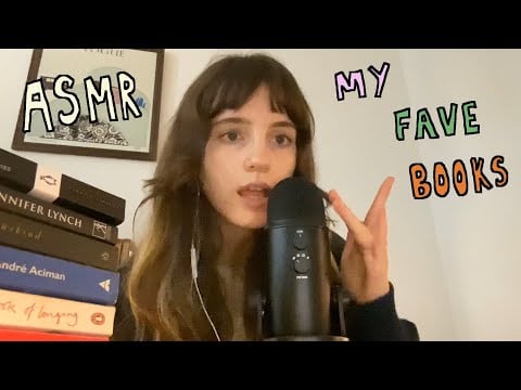 ASMR my favourite books (close whispers & tapping)