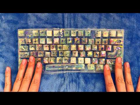 ASMR Making a Glue Peeling Keyboard ⌨️ (Whispered)