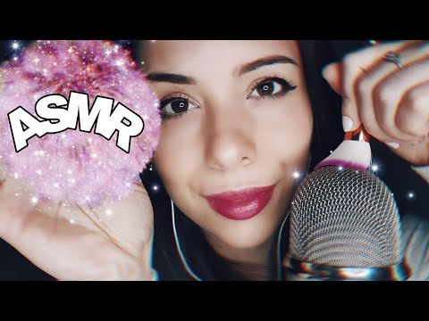 Te fazendo dormir com PINCEL NA TELA e no MICROFONE | Camera & Mic Brushing (ASMR PTBR)