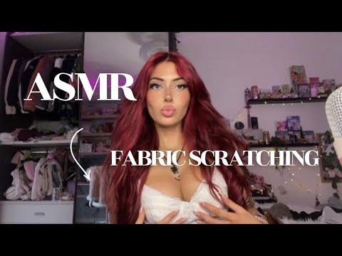 ₊˚⊹♡  ASMR -FABRIC SCRATCHING ON MY OUTFIT 💕💕✨
