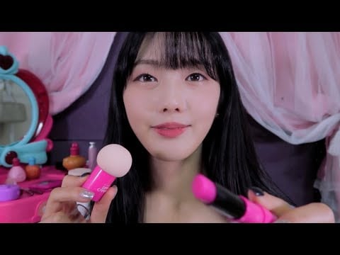 ASMR Japanese ラグジュアリーメイクサロン💄 (子供用✨)장난감 메이크업샵 롤플레이 Luxury Makeuo salon With kids' toys