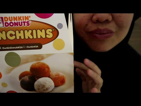 ASMR DUNKIN DONUT MUNCHKIN MUKBANG