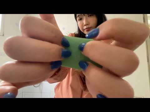 ASMR // 1 minute in bathroom 🫧🧼( no mic )
