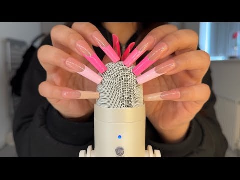 [ASMR] Tingly Tapping & Scratching With Long Nails - New Mic Test 🌙💤 