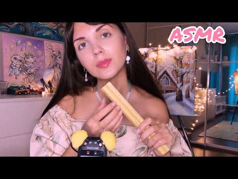 АСМР/ASMR Сниму мерки для маски/Неразборчивый шепот