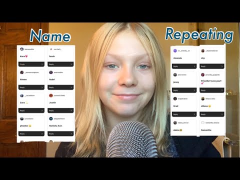 Name repeating/ saying my subscribers names ASMR 😴🎄